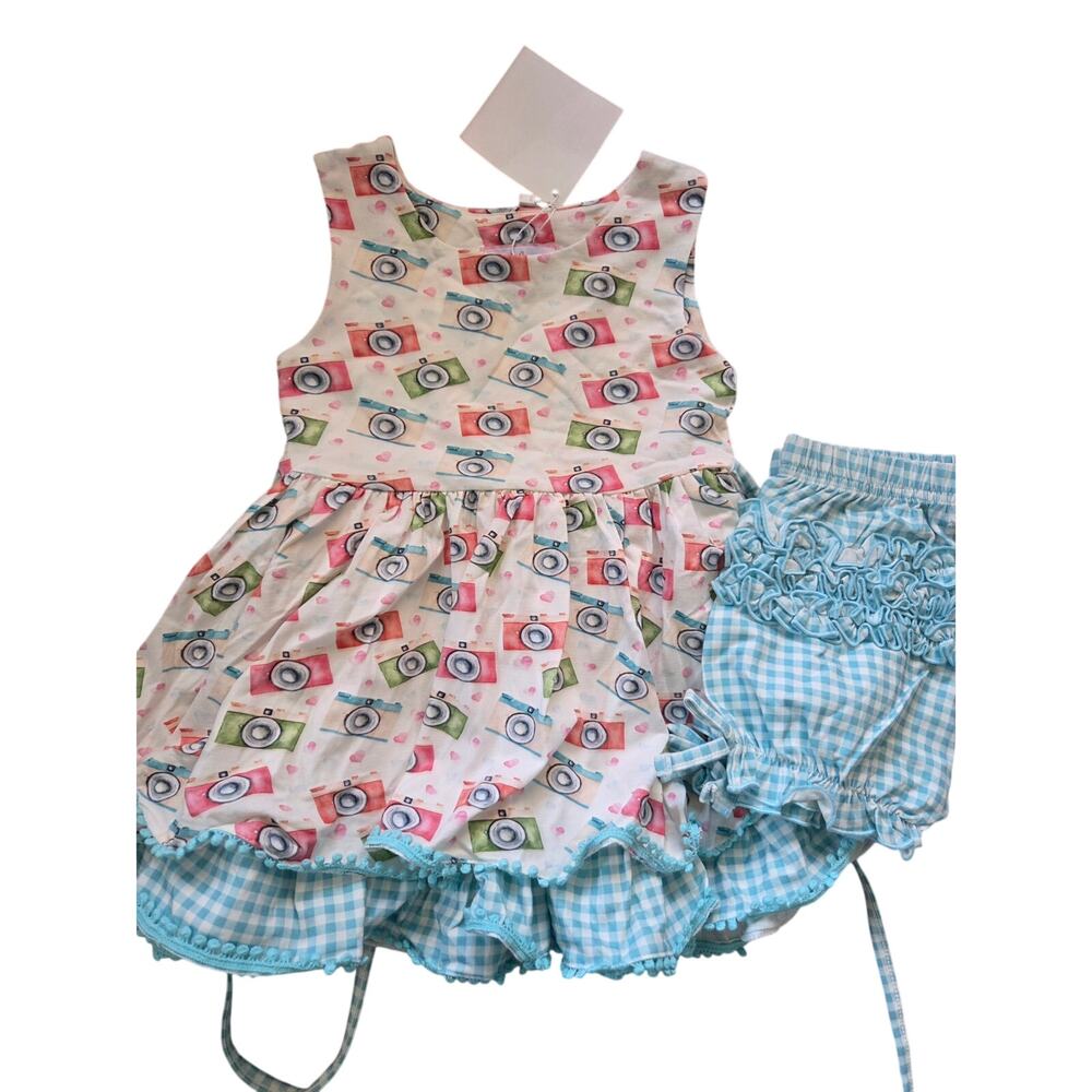 Girl August Camera Print Dress